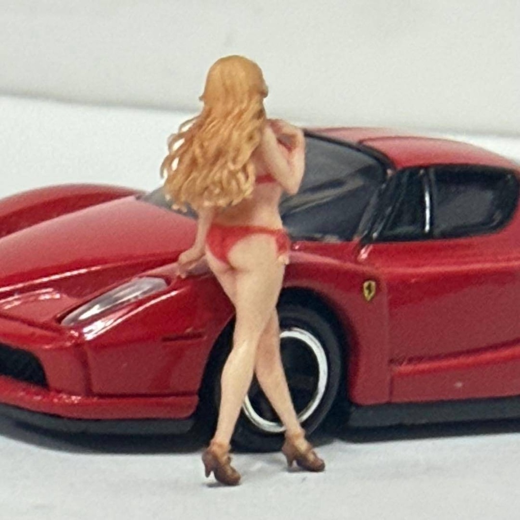 1/64 8004-01 フィギュア リアルフィギュア 完成品 ミニチュア ミニカー トミカに ミニチュアイメージ 3Dフィギュア 水着