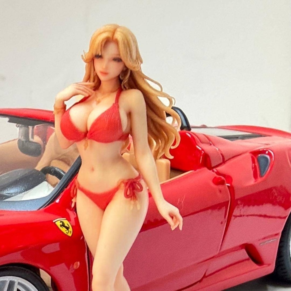 1/24 8004-01 フィギュア 水着 リアルフィギュア ミニチュアイメージ 完成品 ミニカーに ドールハウスに ジオラマ 精密フィギュア 3Dフィギュア