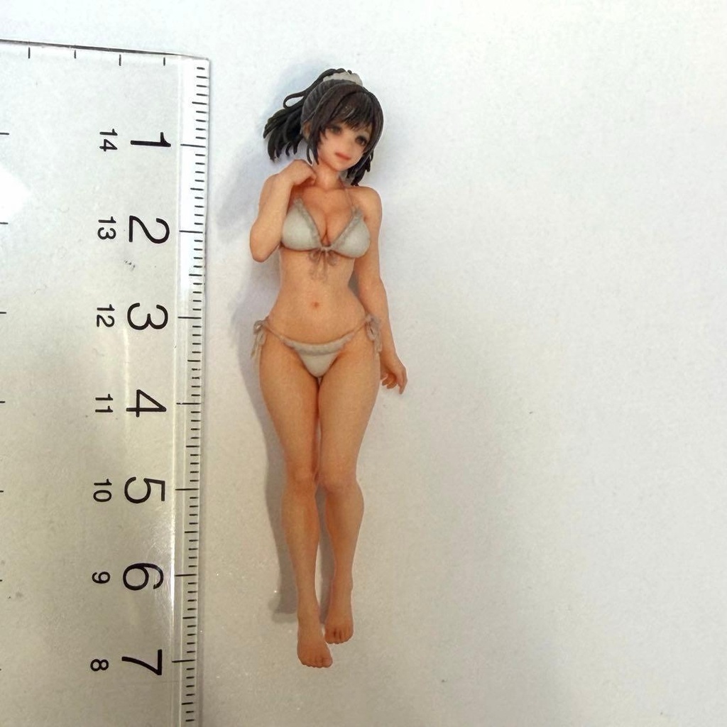 1/24 8001-01 フィギュア 水着 ビキニ リアルフィギュア ミニチュアイメージ 完成品 ミニカーに ジオラマに ドールハウスに 3Dフィギュア