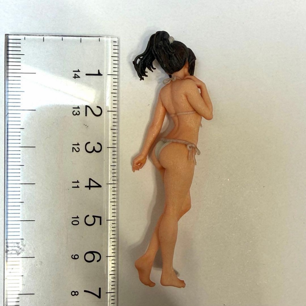 1/24 8001-01 フィギュア 水着 ビキニ リアルフィギュア ミニチュアイメージ 完成品 ミニカーに ジオラマに ドールハウスに 3Dフィギュア