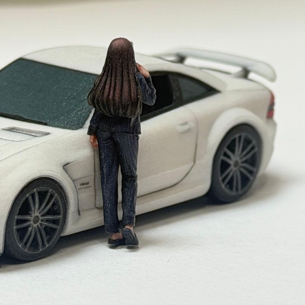 1/64 8009-01 フィギュア 完成品 ミニカーに トミカに ミニチュアイメージ リアルフィギュア