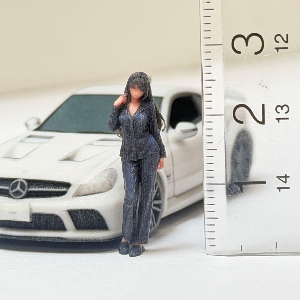 1/64 8009-01 フィギュア 完成品 ミニカーに トミカに ミニチュアイメージ リアルフィギュア