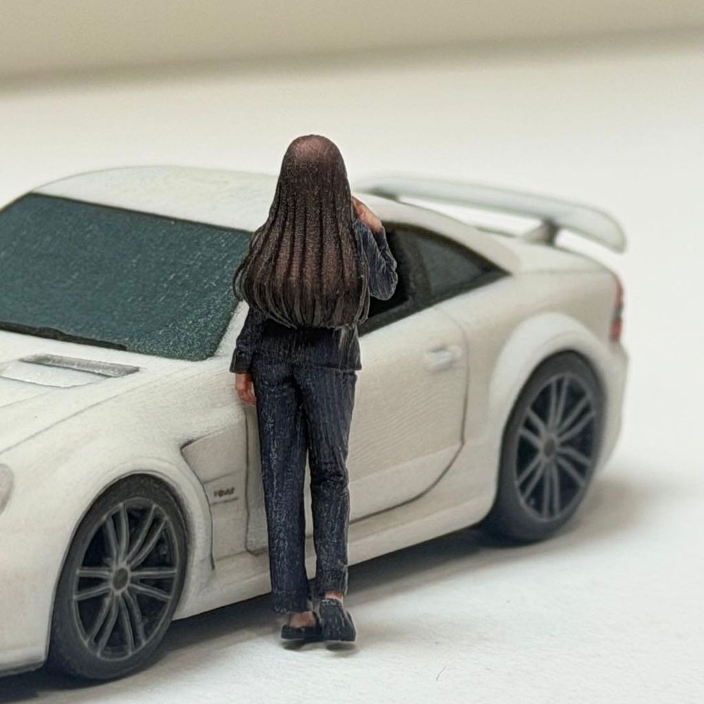 1/64 8009-01 フィギュア 完成品 ミニカーに トミカに ミニチュアイメージ リアルフィギュア