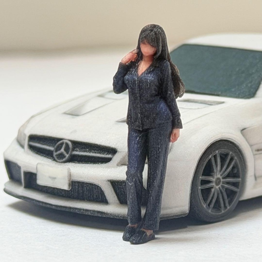 1/64 8009-01 フィギュア 完成品 ミニカーに トミカに ミニチュアイメージ リアルフィギュア