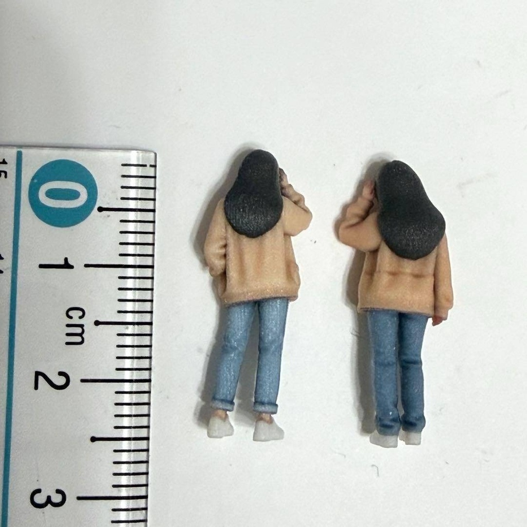 1/64 6236 6241 フィギュア2体 ミニカーに トミカに ミニチュア リアルフィギュア 完成品