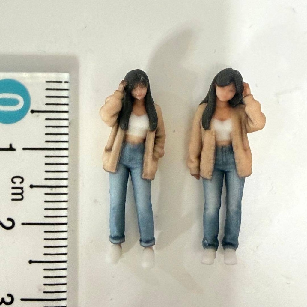 1/64 6236 6241 フィギュア2体 ミニカーに トミカに ミニチュア リアルフィギュア 完成品