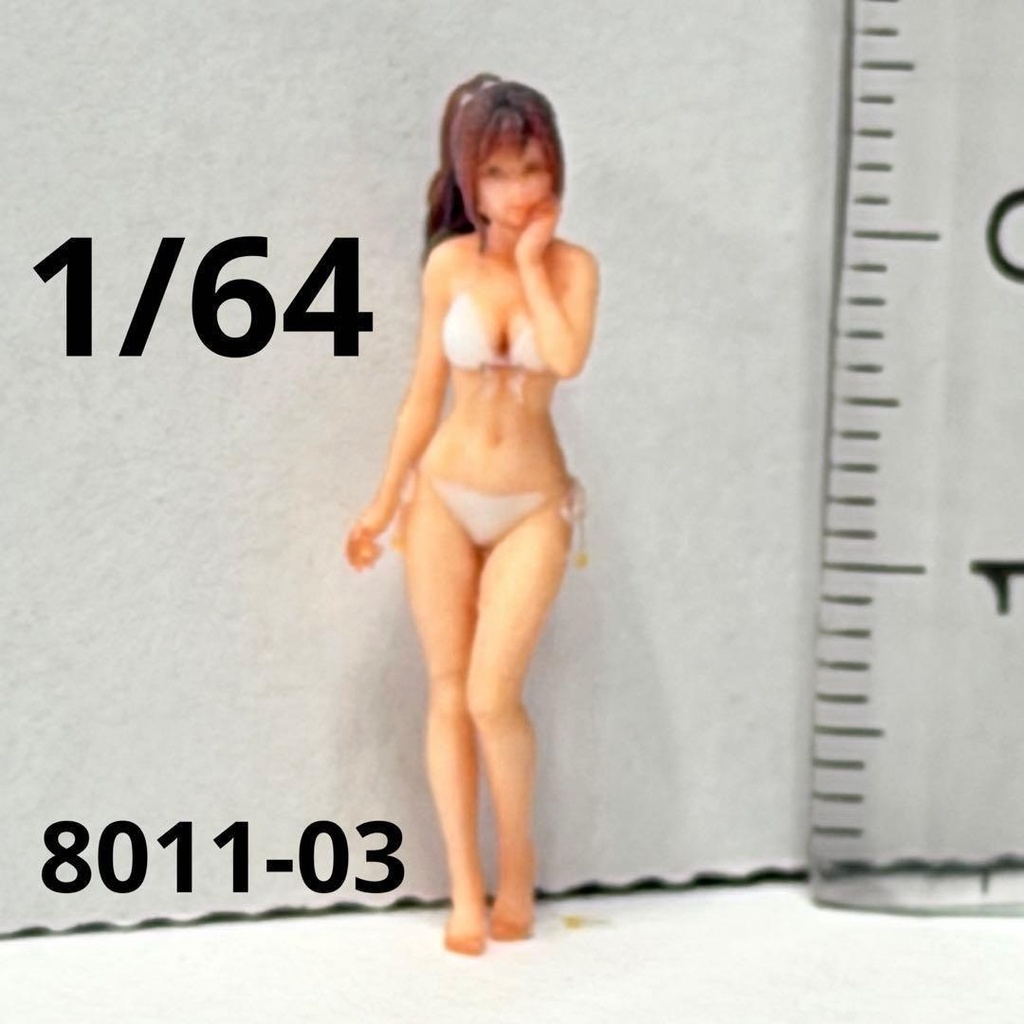 1/64 8011-03 フィギュア ミニカーに ジオラマ トミカに ミニチュア リアルフィギュア ミニチュアイメージ 3D