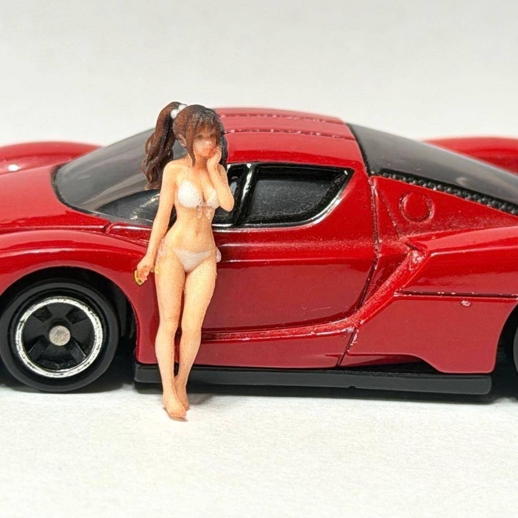 1/64 8011-03 フィギュア ミニカーに ジオラマ トミカに ミニチュア リアルフィギュア ミニチュアイメージ 3D