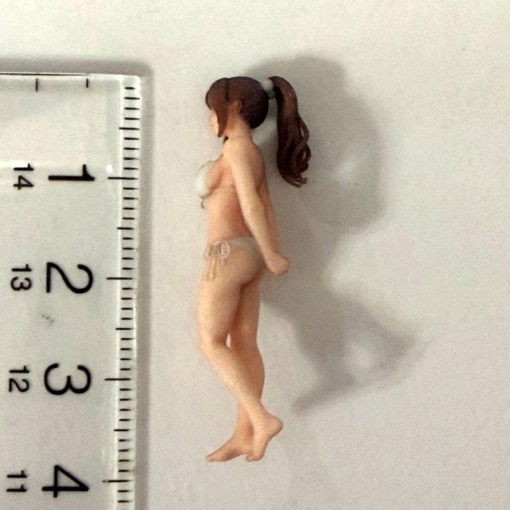 1/43 8011-02 フィギュア 水着 ミニカーに 1/64より大 ミニチュアイメージ リアルフィギュア 完成品