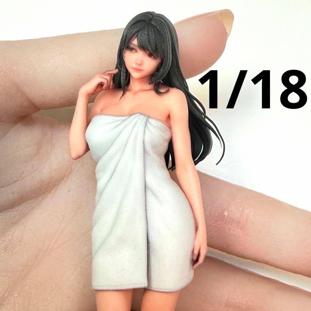 1/18 フィギュア バスタオル ミニチュア リアルフィギュア 完成品 リアルフィギュア ミニチュアイメージ 3Dフィギュア ミニカーに ドールハウスに