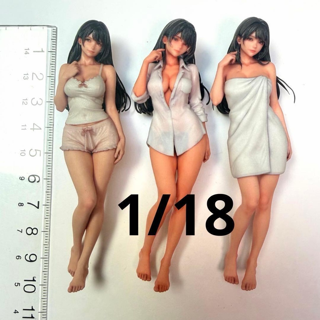1/18　フィギュア三体　完成品　ミニチュアイメージ　リアルフィギュア　ミニカーに　ジオラマに　ドールハウスに　完成品