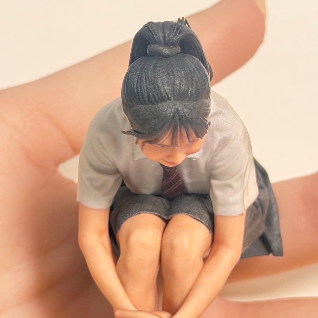 1/12 3996 フィギュア リアルフィギュア 完成品 ミニチュアイメージ ドールハウスに ミニカーに 3Dフィギュア ミニチュア 制服