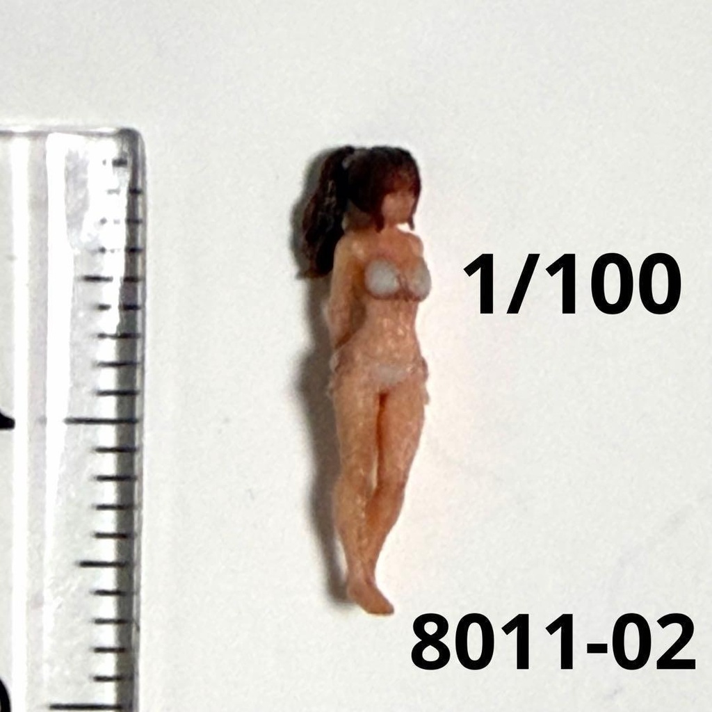 1/100 8011-02 フィギュア 完成品 リアルフィギュア ミニチュアイメージ ジオラマ 水着