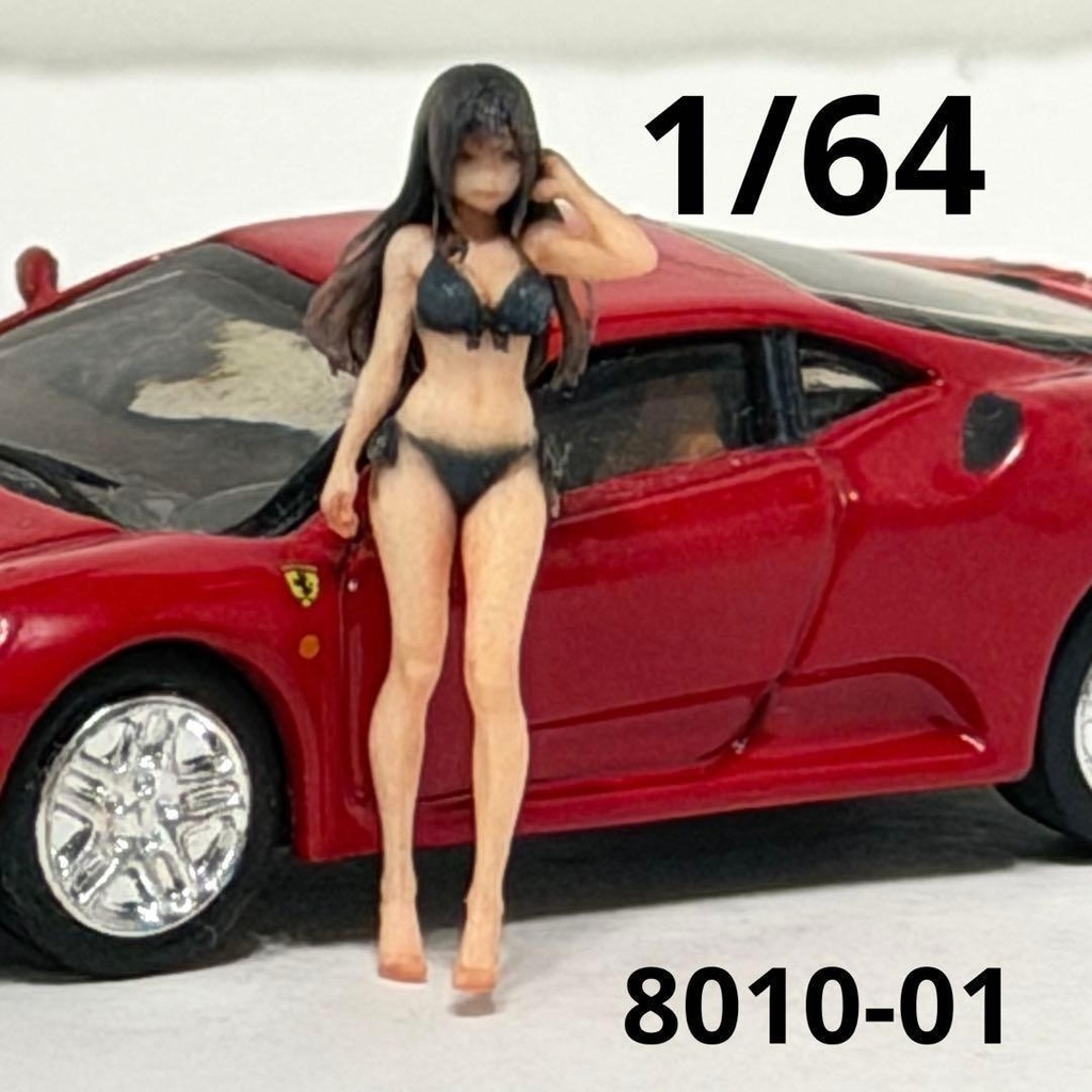 1/64 8010-01 フィギュア　水着　ミニカーに　トミカに　ミニチュア　ミニチュアイメージ　リアルフィギュア　完成品