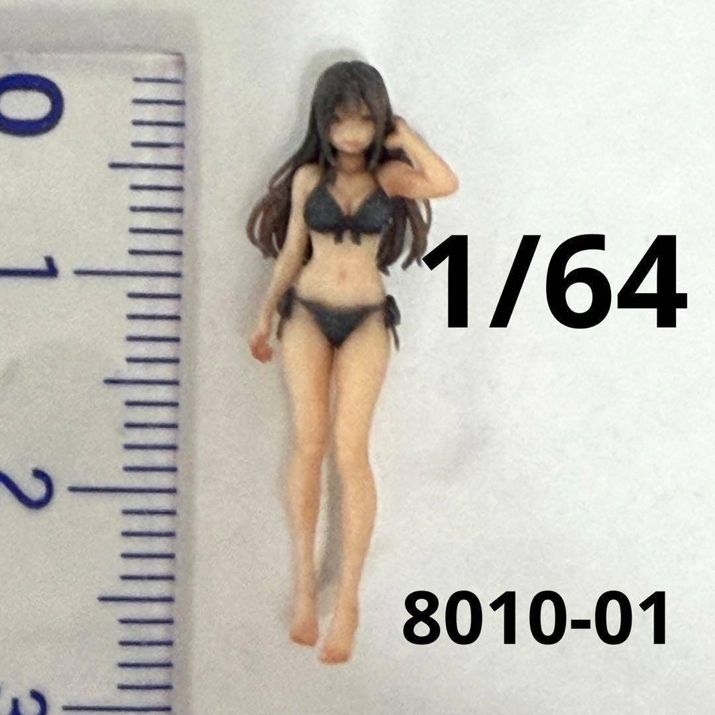 1/64 8010-01 フィギュア 水着 ミニカーに トミカに ミニチュア ミニチュアイメージ リアルフィギュア 完成品