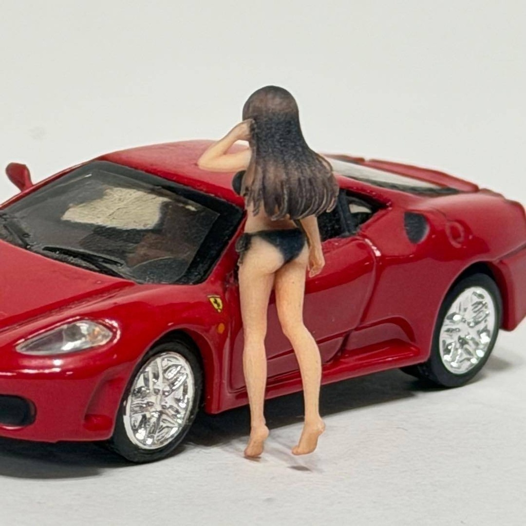 1/64 8010-01 フィギュア 水着 ミニカーに トミカに ミニチュア ミニチュアイメージ リアルフィギュア 完成品