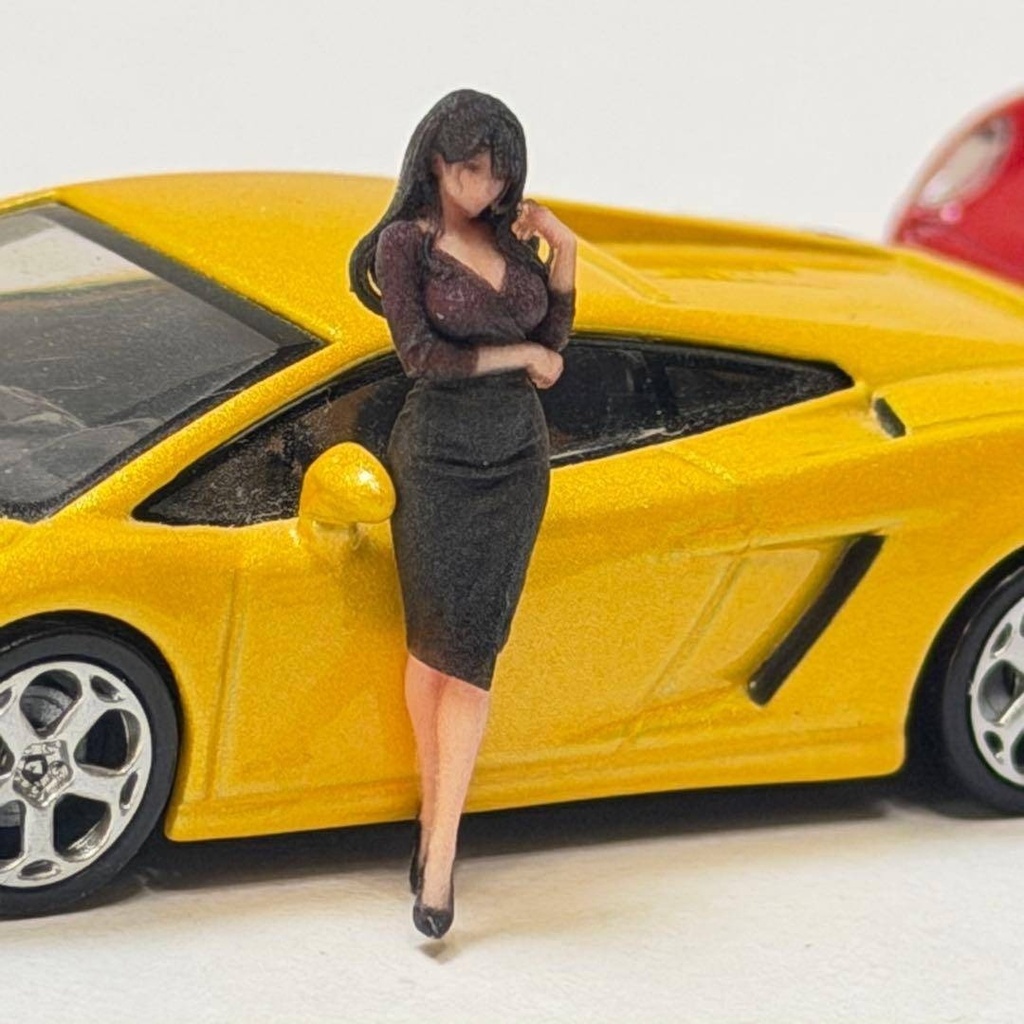 1/64 8007-03 フィギュア ミニカーに トミカに ミニチュア 完成品