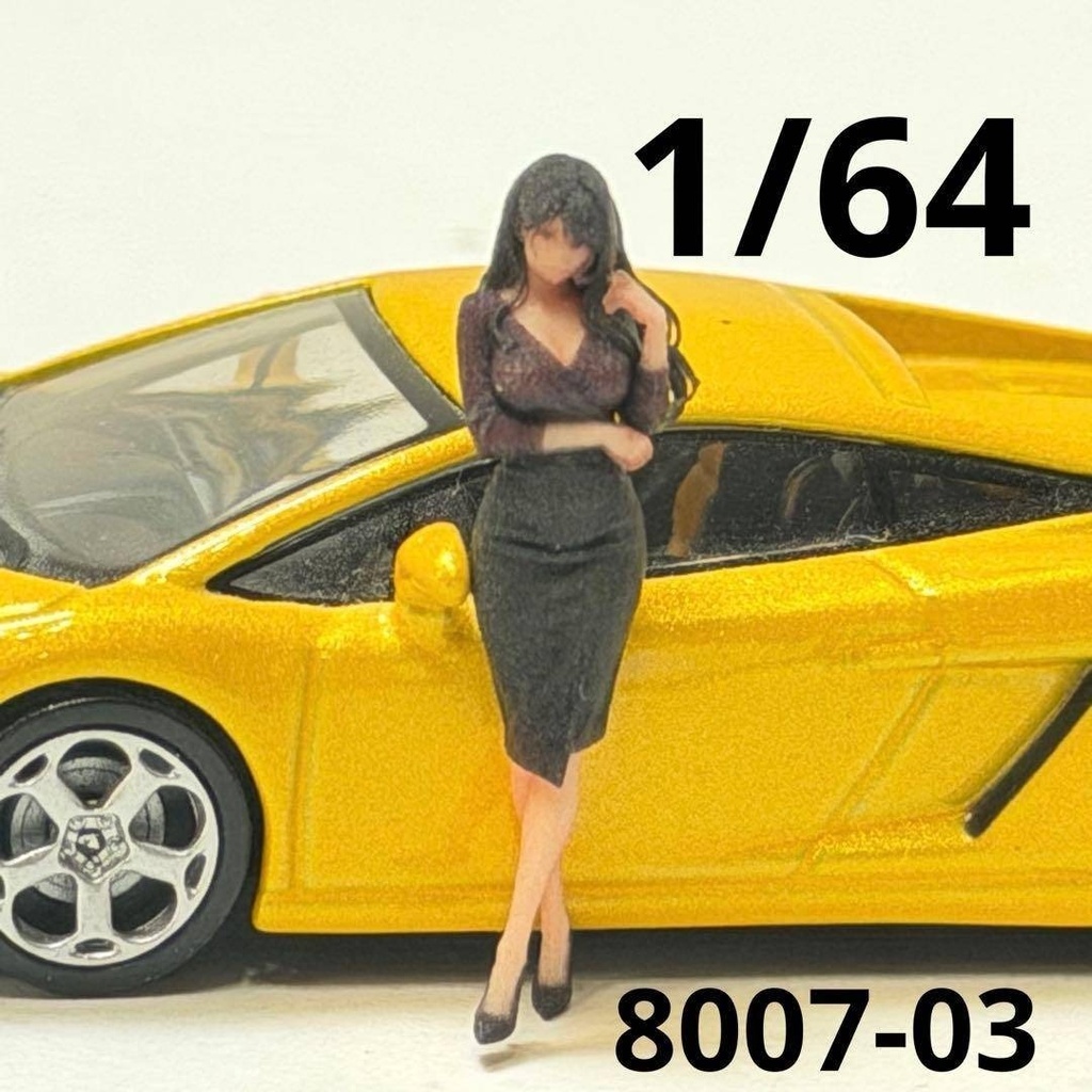 1/64 8007-03 フィギュア ミニカーに トミカに ミニチュア 完成品