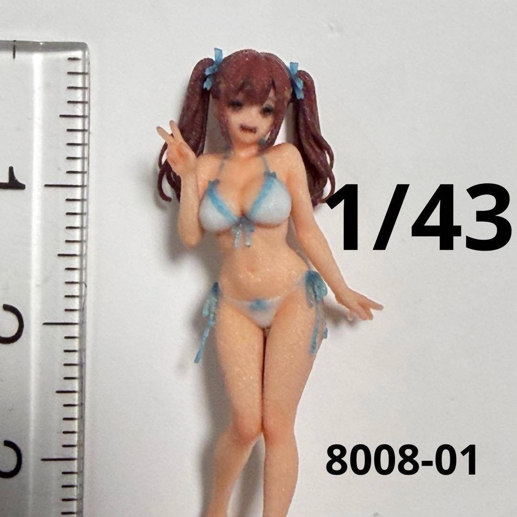 1/43 8008-01 フィギュア　リアルフィギュア　完成品　３Dフィギュア　ミニチュアイメージ　ミニカーに　ジオラマに　