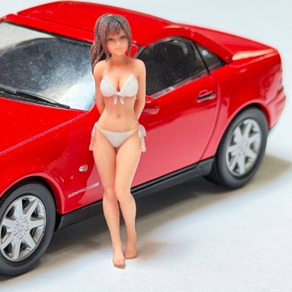 1/43 フィギュア 8011-02 完成品 ミニカーに 1/64より大 ミニチュアイメージ リアルフィギュア