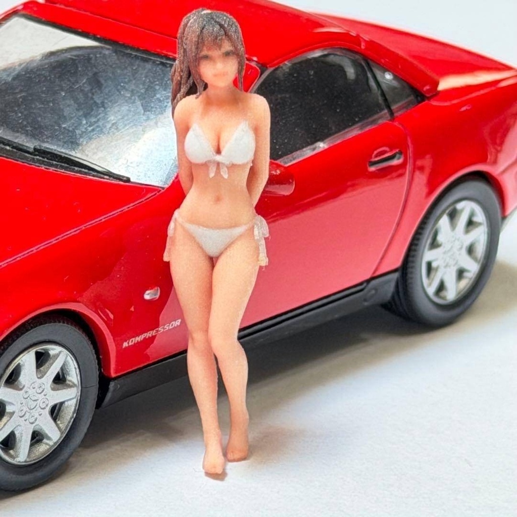 1/43 フィギュア 8011-02 完成品 ミニカーに 1/64より大 ミニチュアイメージ リアルフィギュア