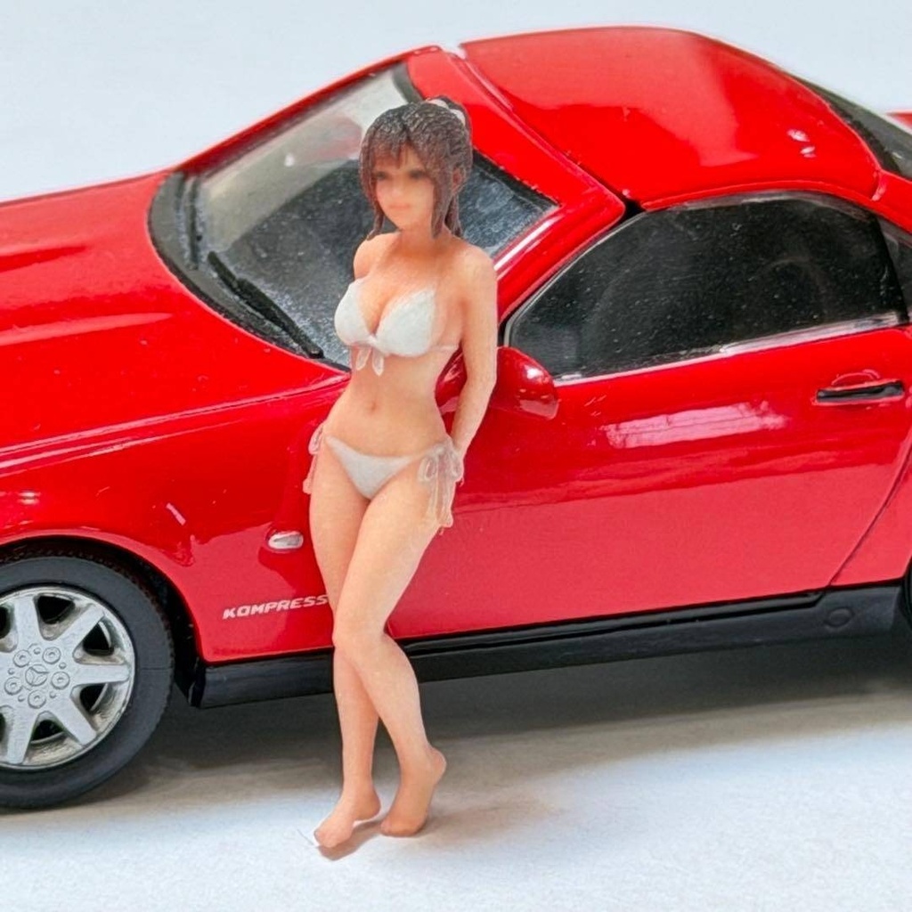 1/43 フィギュア 8011-02 完成品 ミニカーに 1/64より大 ミニチュアイメージ リアルフィギュア