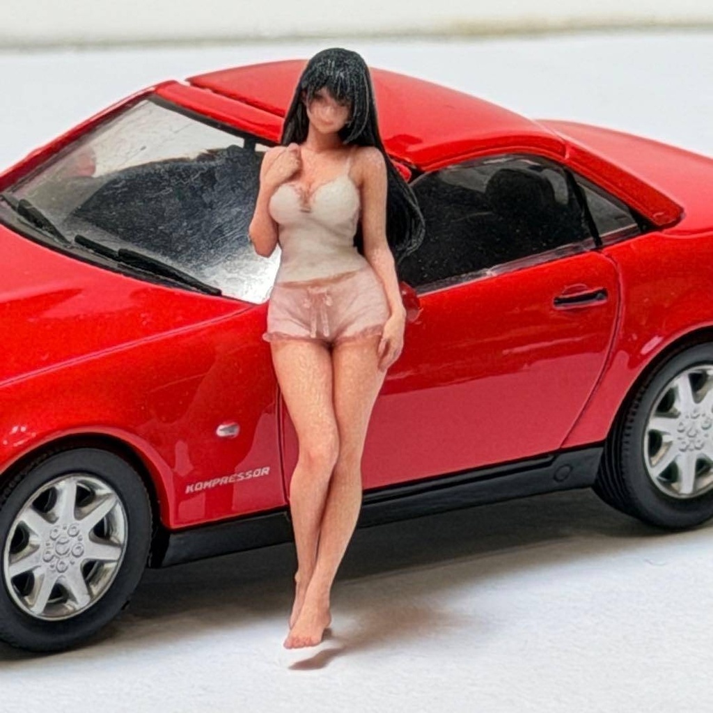 1/43 8009-10 フィギュア ミニカーに 1/64より大 ミニチュアイメージ リアルフィギュア 完成品