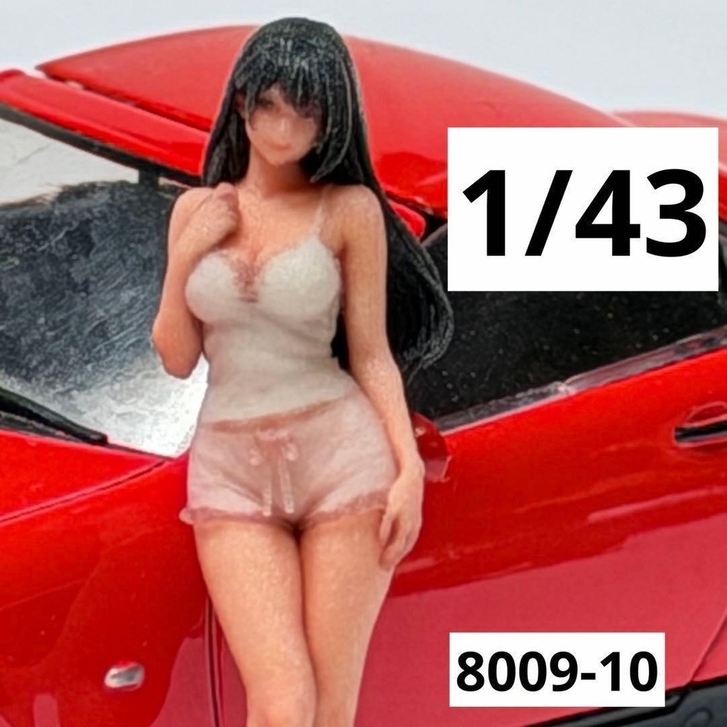 1/43 8009-10 フィギュア ミニカーに 1/64より大 ミニチュアイメージ リアルフィギュア 完成品