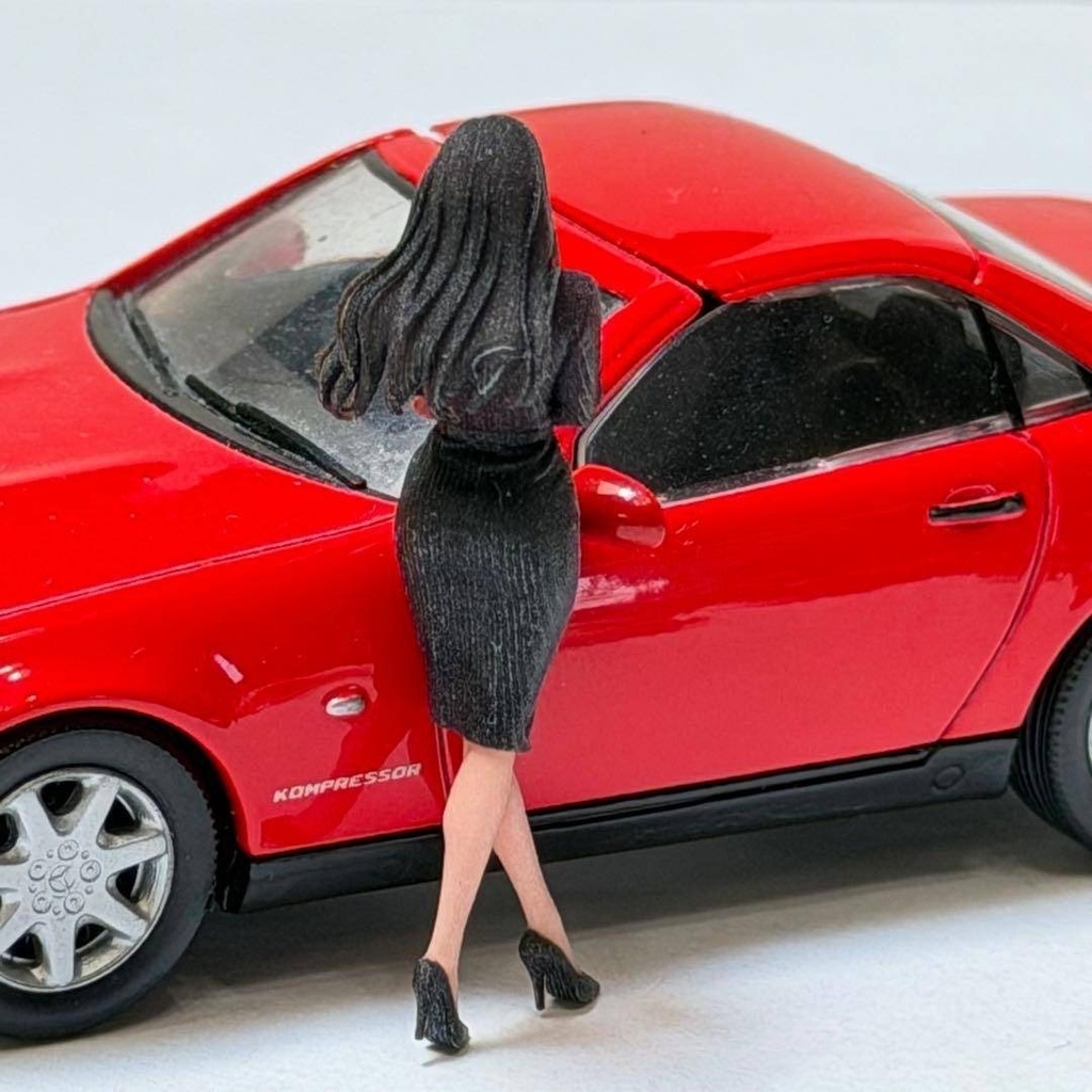 1/43 8007-03 フィギュア ミニカーに 1/64より大 ミニチュアイメージ リアルフィギュア 完成品