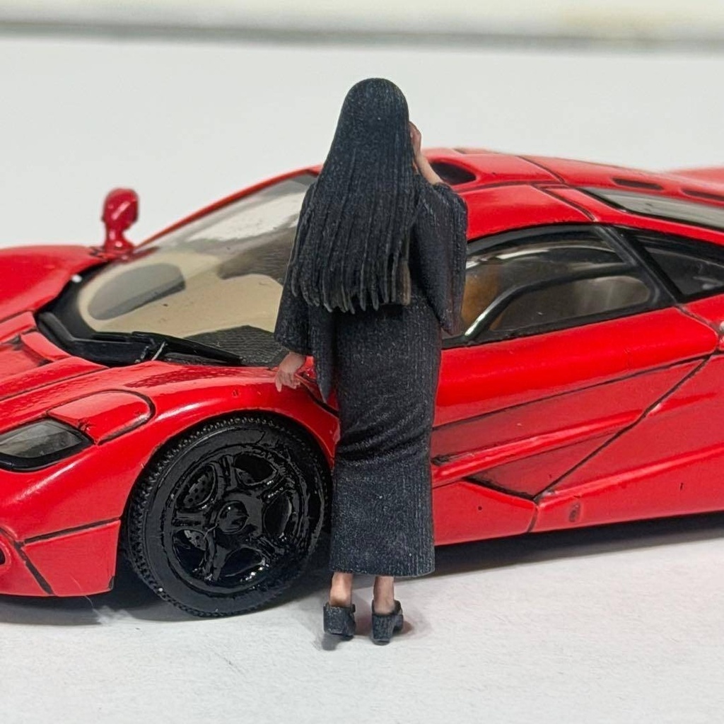 1/43 フィギュア 着物 8002-02 完成品 ミニカーに ジオラマ ミニチュアイメージ リアルフィギュア