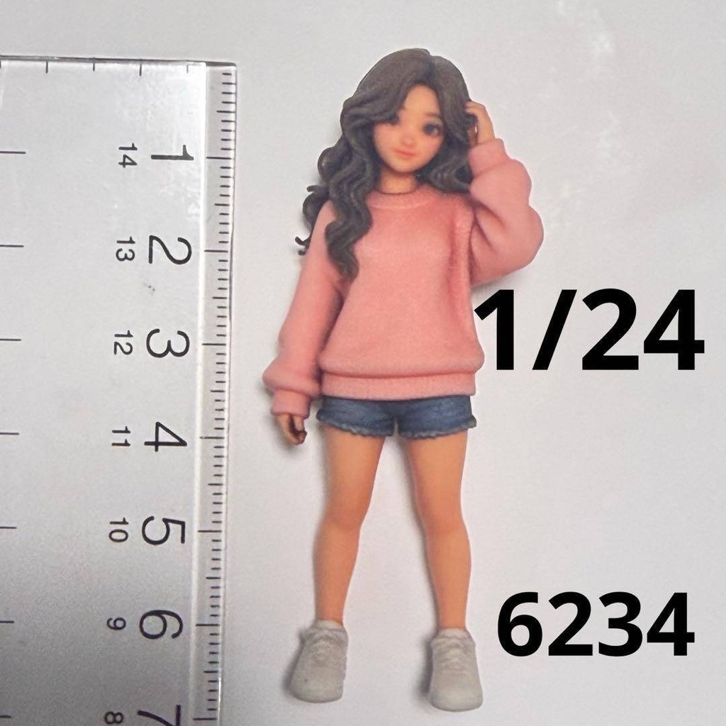 1/24　6234 フィギュア　完成品　リアルフィギュア　ミニチュアイメージ　ミニカーに　ジオラマ　ドールハウスに　完成品
