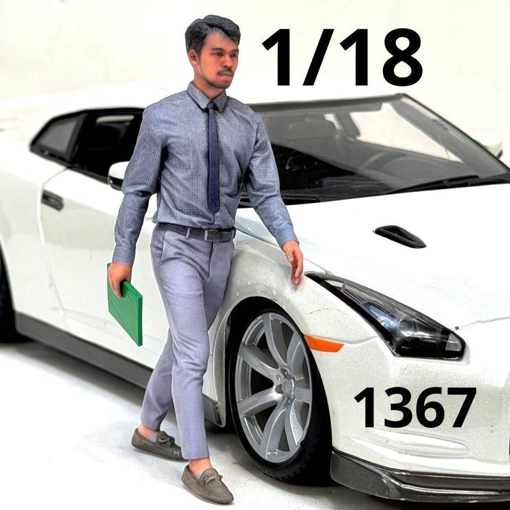 1/18  1367 男性　フィギュア　リアルフィギュア　ミニチュアイメージ　完成品　ミニカーに　ドールハウスに　ジオラマに　３Dフィギュア