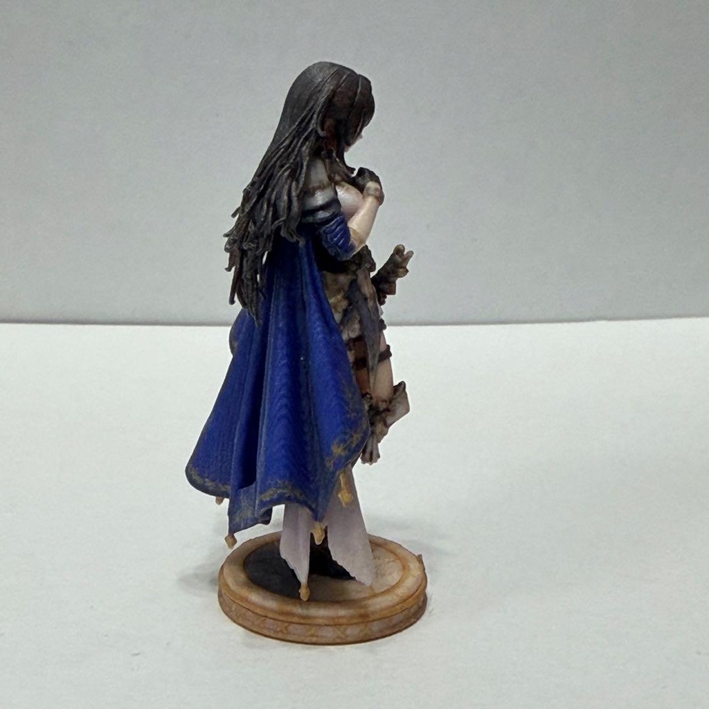 1/32 フィギュア 異世界の女の子 青マント リアルフィギュア 完成品 ミニカーに ジオラマ ミニチュアイメージ 3Dフィギュア
