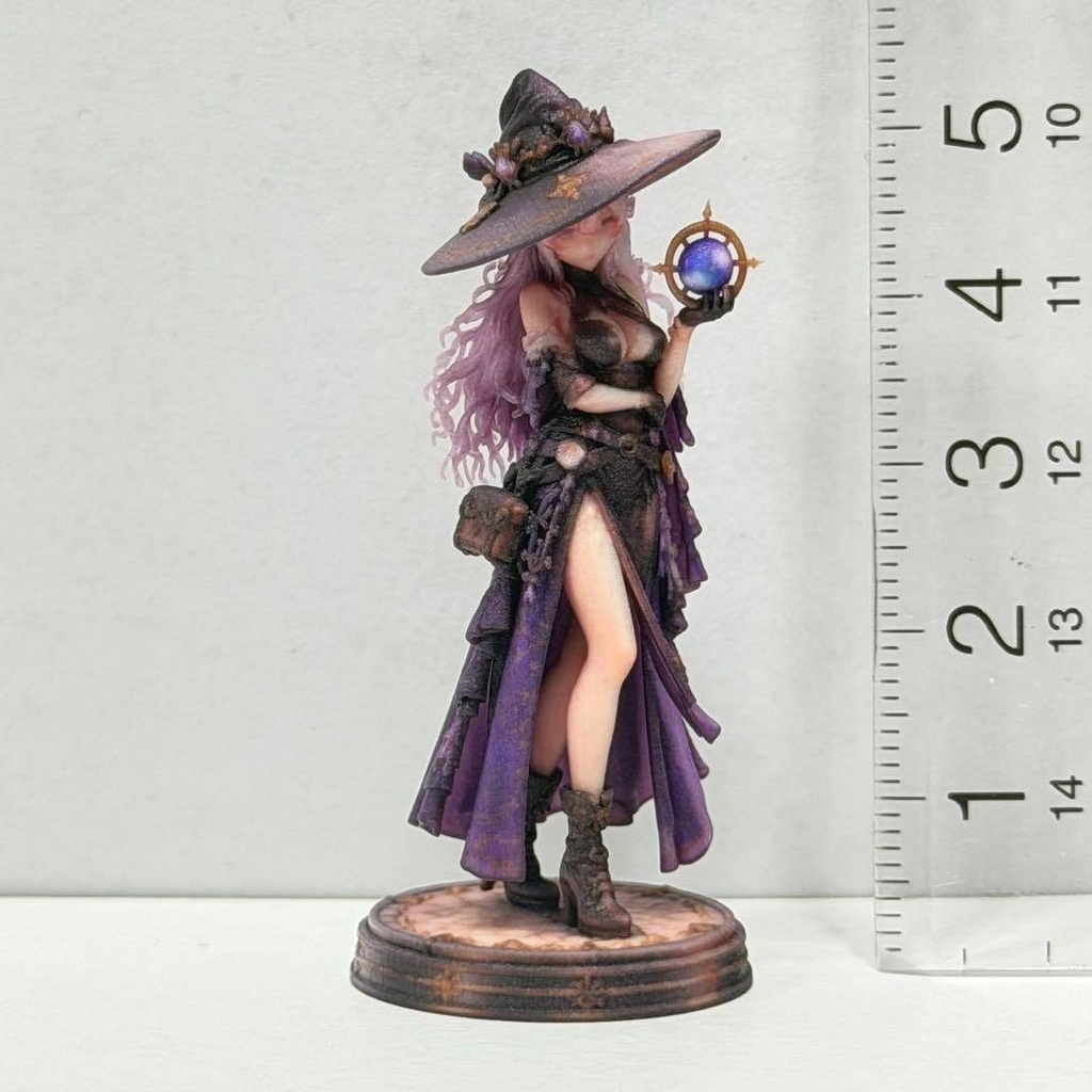 1/32 異世界の女の子 フィギュア リアルフィギュア 水晶 ミニチュアイメージ 完成品 ジオラマに ミニカーに 3Dフィギュア
