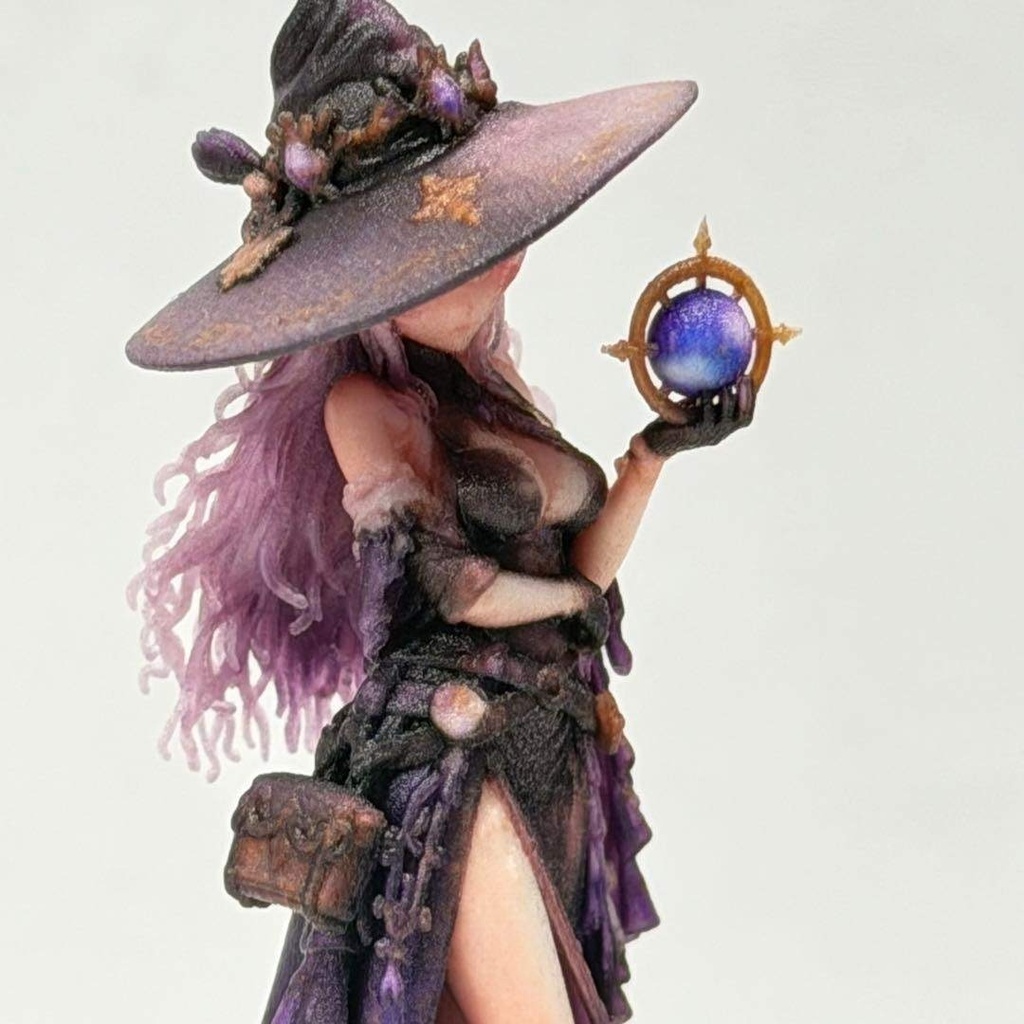 1/32 異世界の女の子 フィギュア リアルフィギュア 水晶 ミニチュアイメージ 完成品 ジオラマに ミニカーに 3Dフィギュア