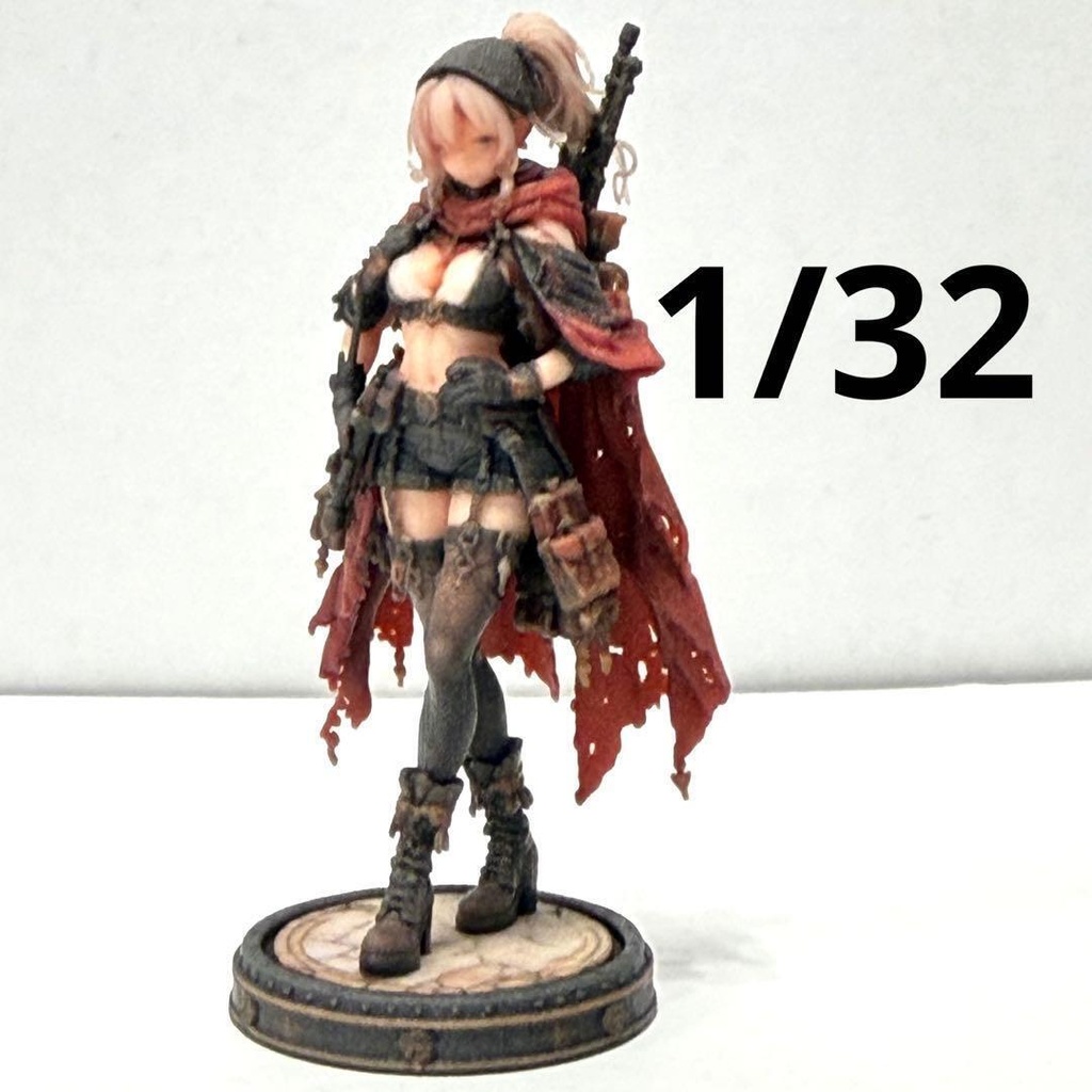 1/32 異世界の女の子 赤マント フィギュア 完成品 リアルフィギュア ミニチュアイメージ ミニチュア ミニカー ジオラマに