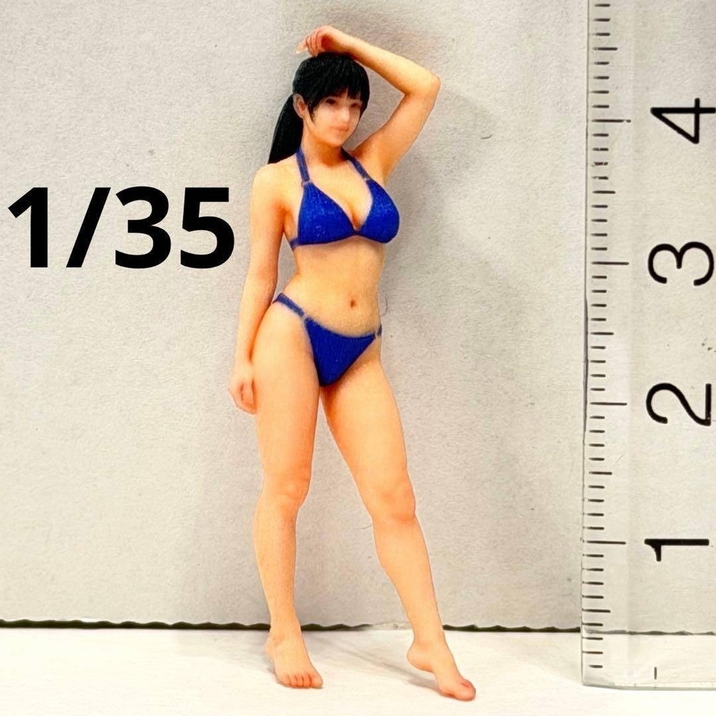 1/35 フィギュア 水着 青 リアルフィギュア 完成品 ミニチュア ミニチュアイメージ