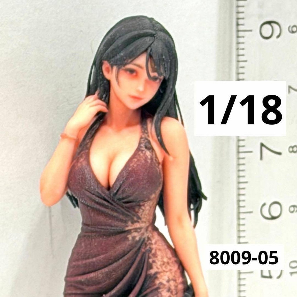 1/18 8009-05 フィギュア リアルフィギュア キャバ嬢 ミニカーに 完成品 ドールハウスに ミニチュア ミニチュアイメージ 3Dフィギュア