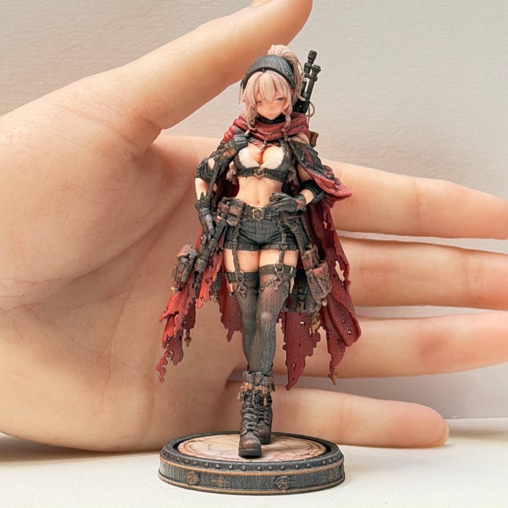 1/18 フィギュア 異世界の女の子 赤マント 完成品 リアルフィギュア ミニチュアイメージ 3Dフィギュア