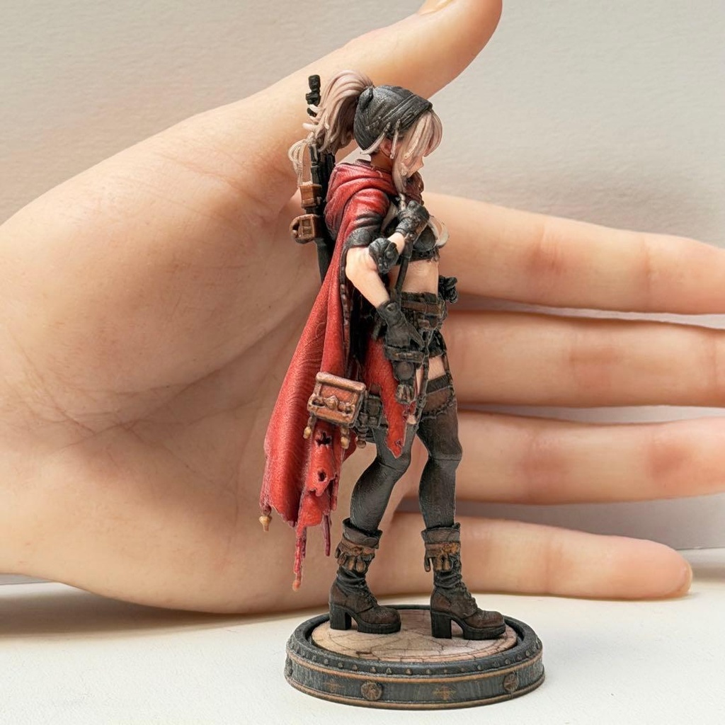 1/18 フィギュア 異世界の女の子 赤マント 完成品 リアルフィギュア ミニチュアイメージ 3Dフィギュア