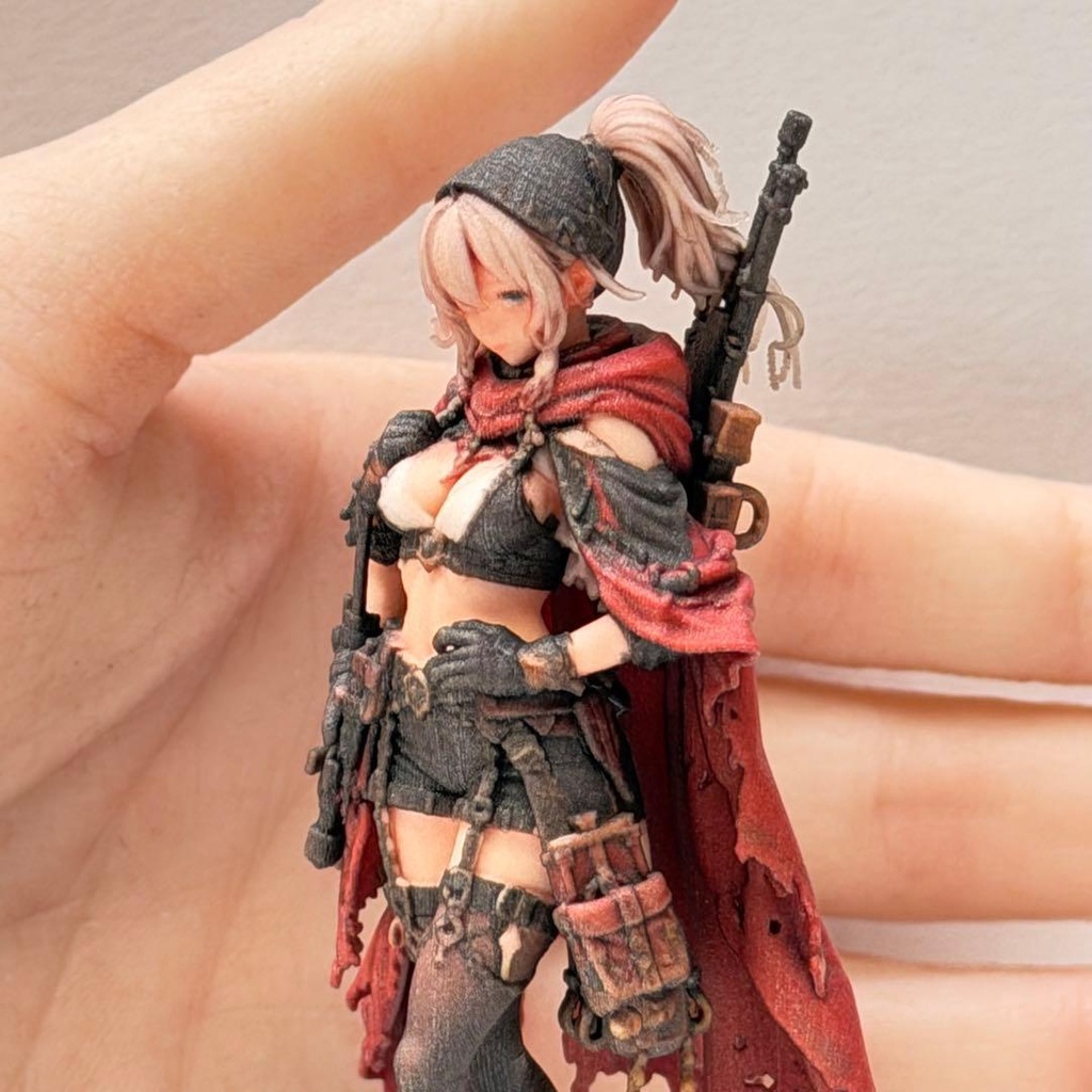 1/18 フィギュア 異世界の女の子 赤マント 完成品 リアルフィギュア ミニチュアイメージ 3Dフィギュア