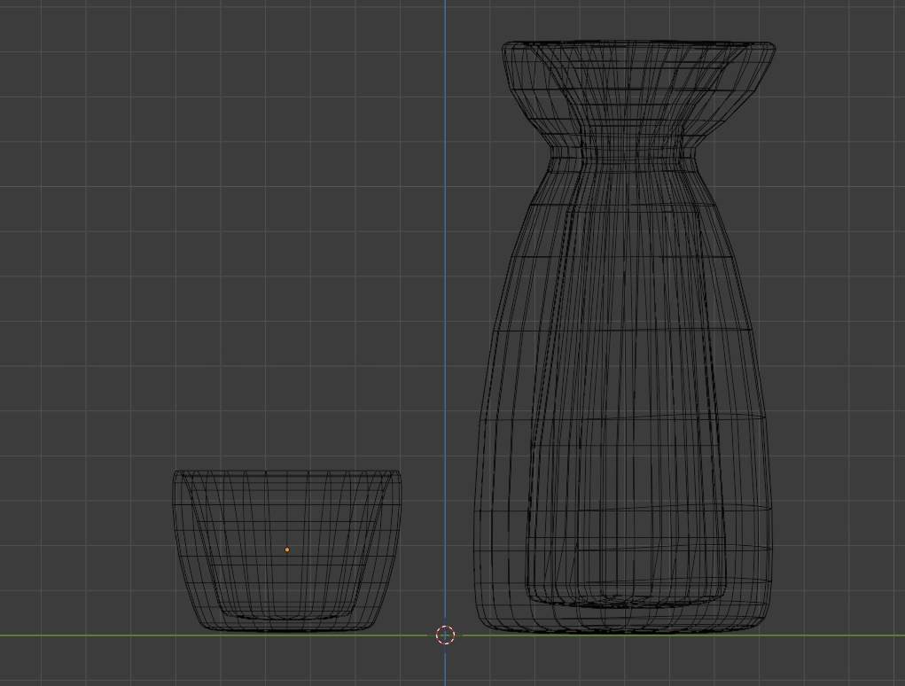 【3Dモデル】徳利セット