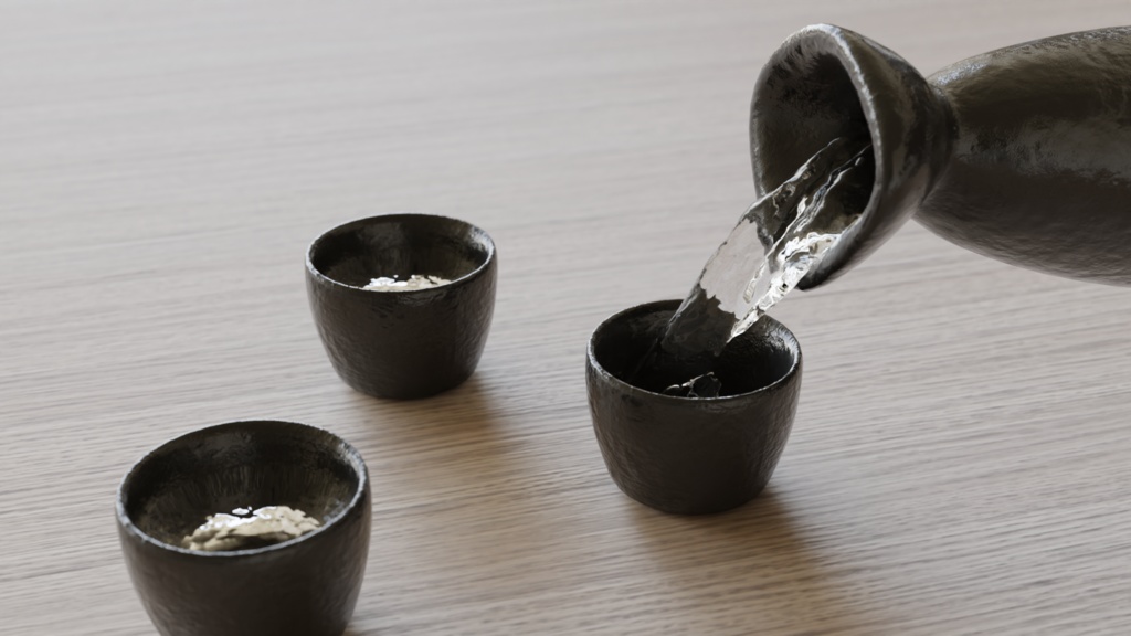 【3Dモデル】徳利セット