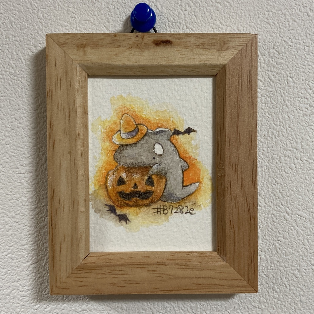 ハロウィンにゃちとべるうさ　原画
