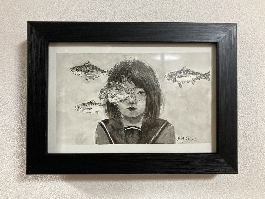 猫背　原画