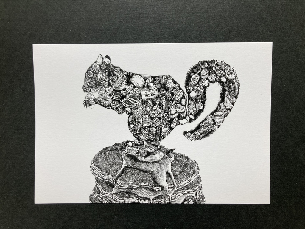 ペン画 ポストカード