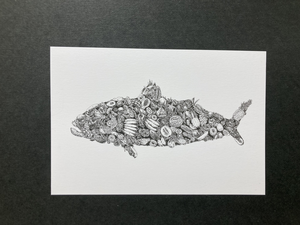 ペン画 ポストカード