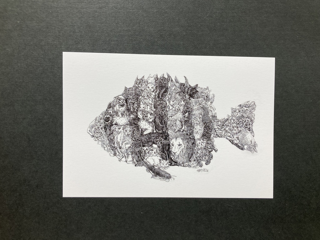 ペン画 ポストカード