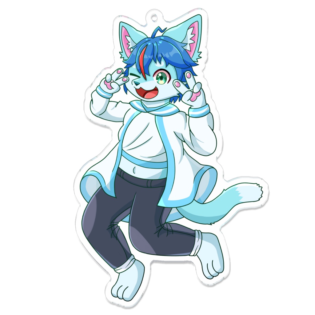 きつねこ3原色 ニャーラル[アクリルキーホルダー]