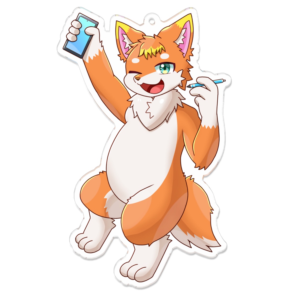 きつねこ3原色 アルトス[アクリルキーホルダー]